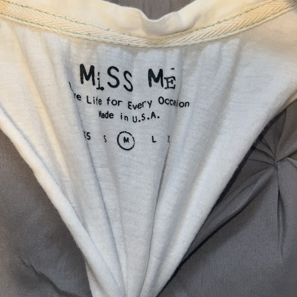 Miss Me White Mint Green Love Life Twisted Back Tank Top - Picture 10 of 11